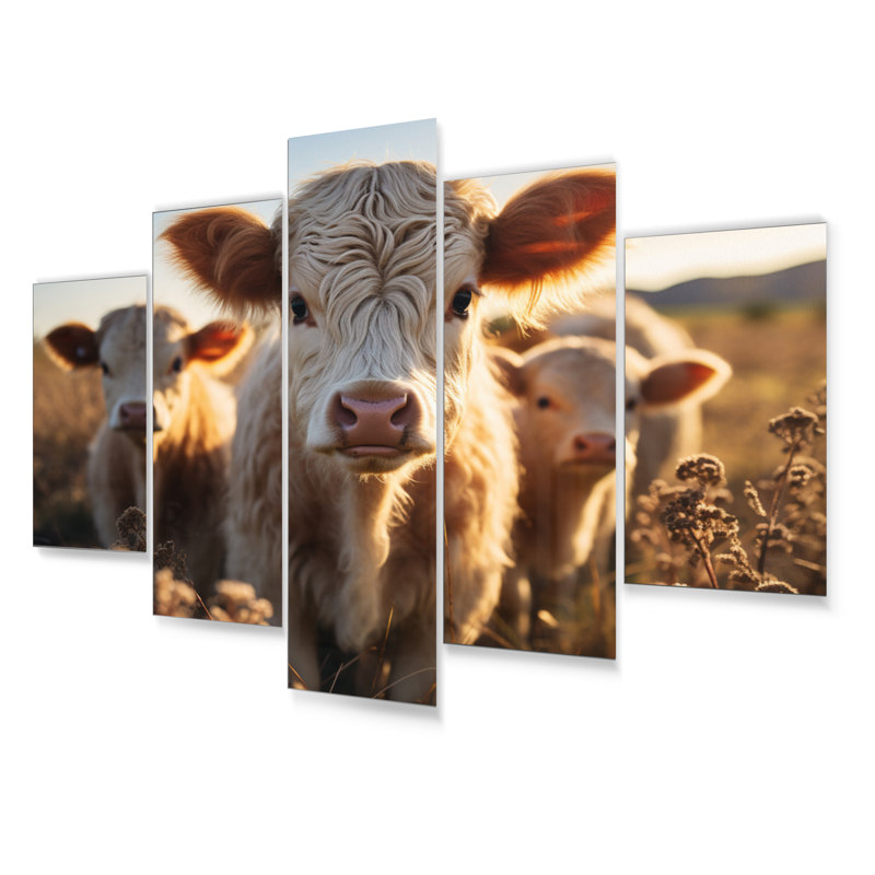 Farmhouse Animals Wall Decor on Metal