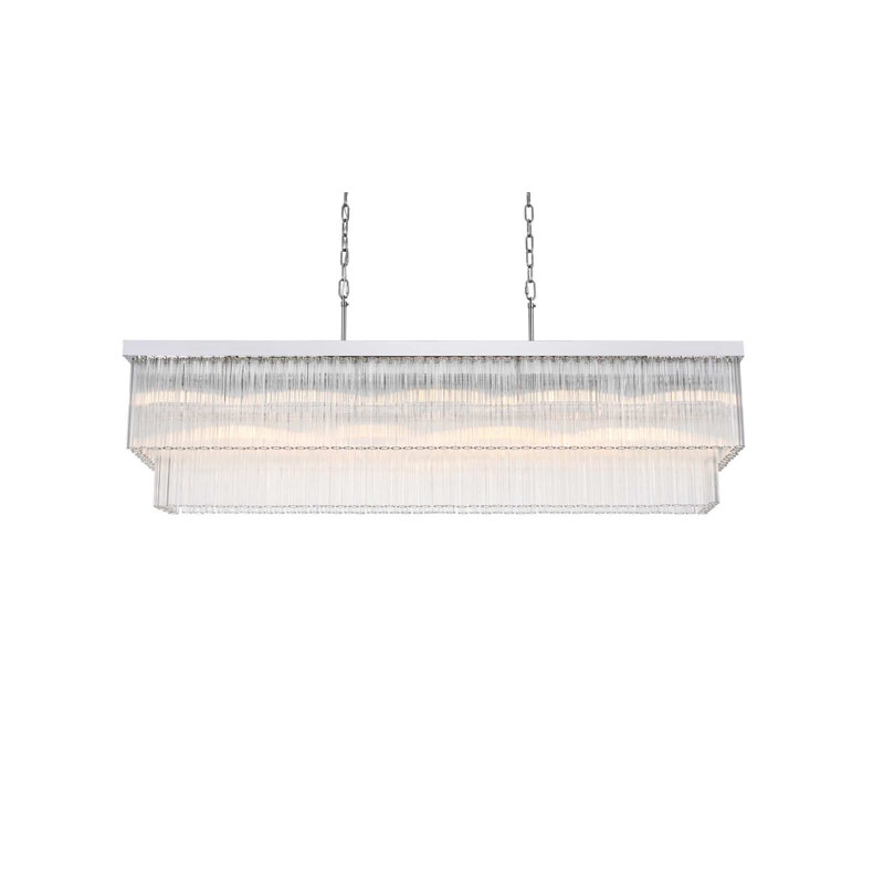 Lustre Harlow de 53 po en chrome, Chrome chrome