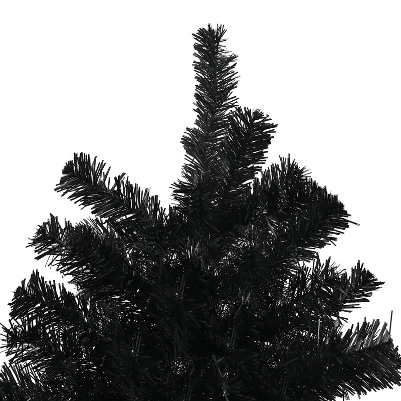Arbre de Noël artificiel de 7,5 pi de hauteur, arbre de Noël non éclairé avec 1346 pointes de branches, ouverture automatique, base en acier, décoration des Fêtes pour bureau à domicile