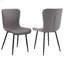 Ensemble de 2 chaises d'appoint rembourrées Grant