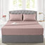 Aspire Homeware Luxury 40cm Deep Striped Fitted Sheet for Hotel Style Bedroom Comfort-1100328279-1100328275