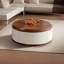 Table basse ronde de style ancien salon-105347953