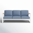 Jayton 81'' Powder Coated Aluminum Outdoor Patio Sofa