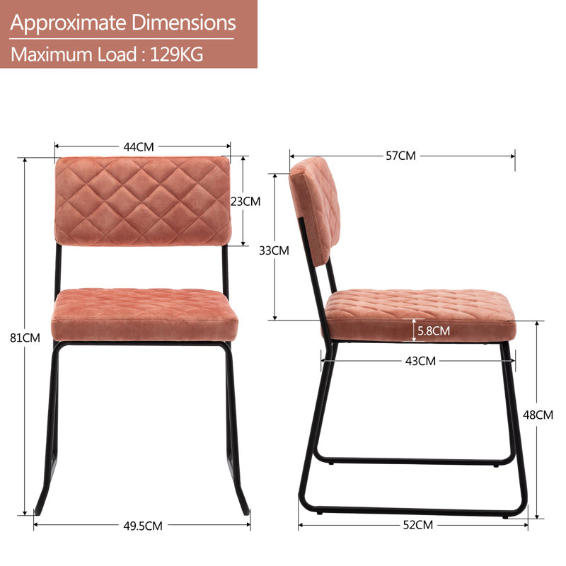 Boganville Upholstered Chair, Corals, Black