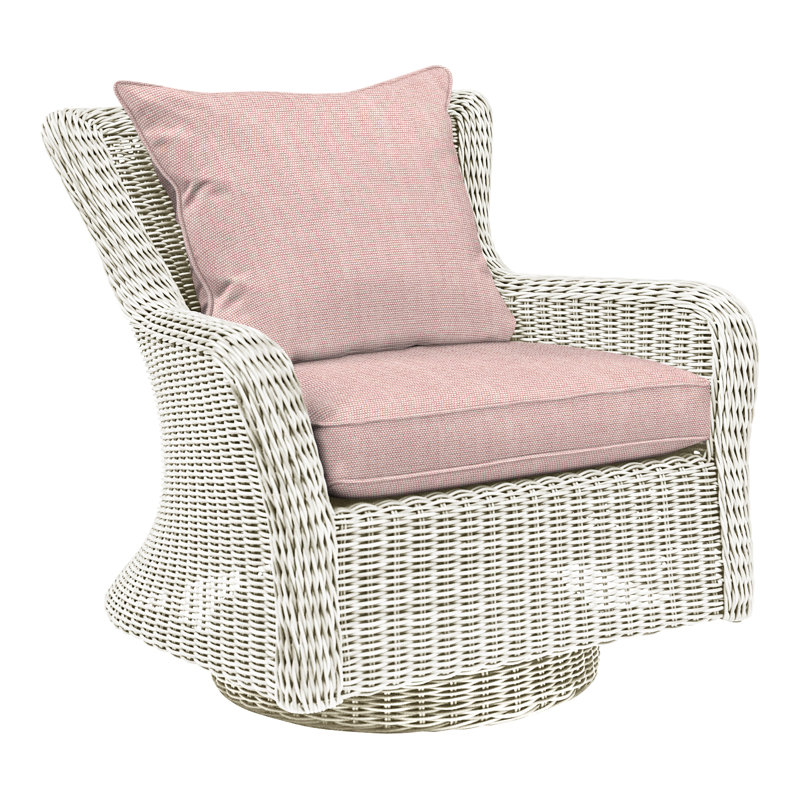 Sag Harbor Swivel Rocking Chair with Cushions , Perigold Play Cameo, Sag Harbor Classic White