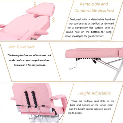 Upholstered Massage Chair with Ottoman