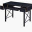 Black computer desk with keyboard tray