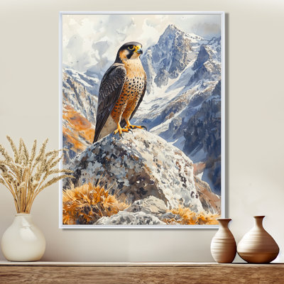 Stanway Peregrine Falcon In The Mountains III - Hawk Wall Art