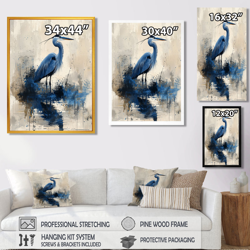 Azka - Reproduction d'art mural animaux, H 32 po x l 16 po, Toile tendue, Ne s’applique pas