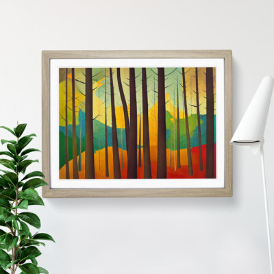 Colourful Abstract Summer Forest Vol.3 - Framed Print