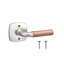 Forma Dummy Rosette In Polished Chrome, Walnut Grip-618064402