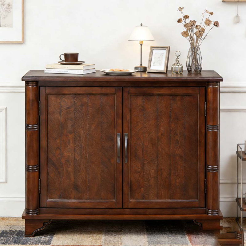Console 40 "avec tablette de rangement, Espresso clair