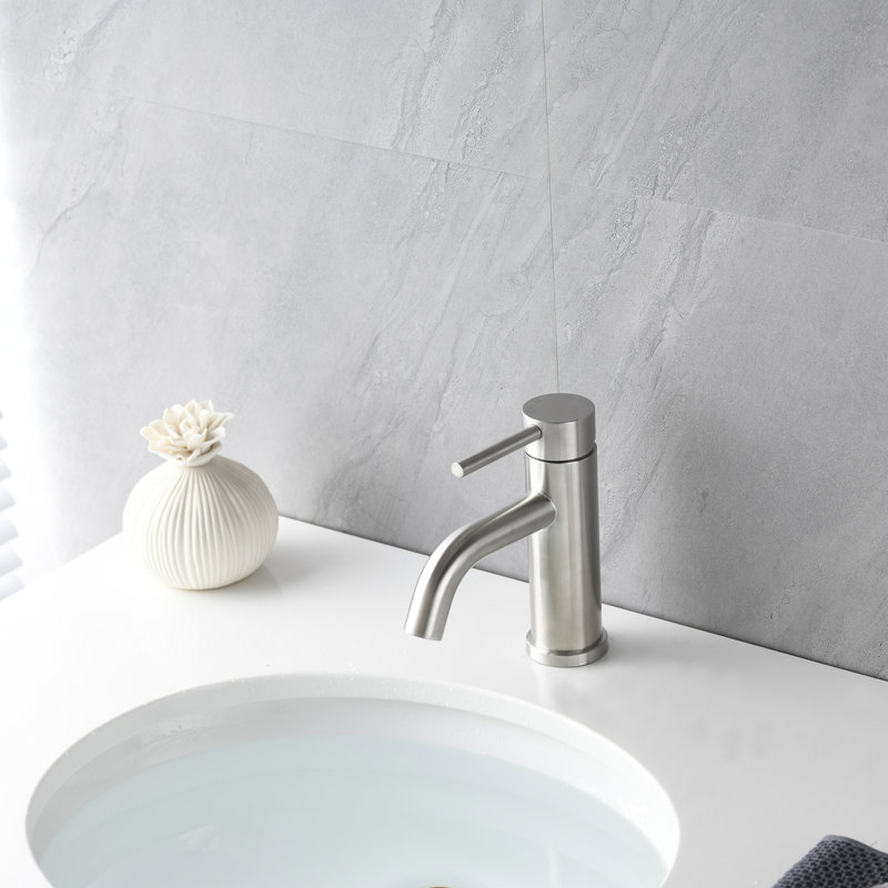 Herold Single-Hole Single-handle Bathroom Faucet, Brushed Nickel