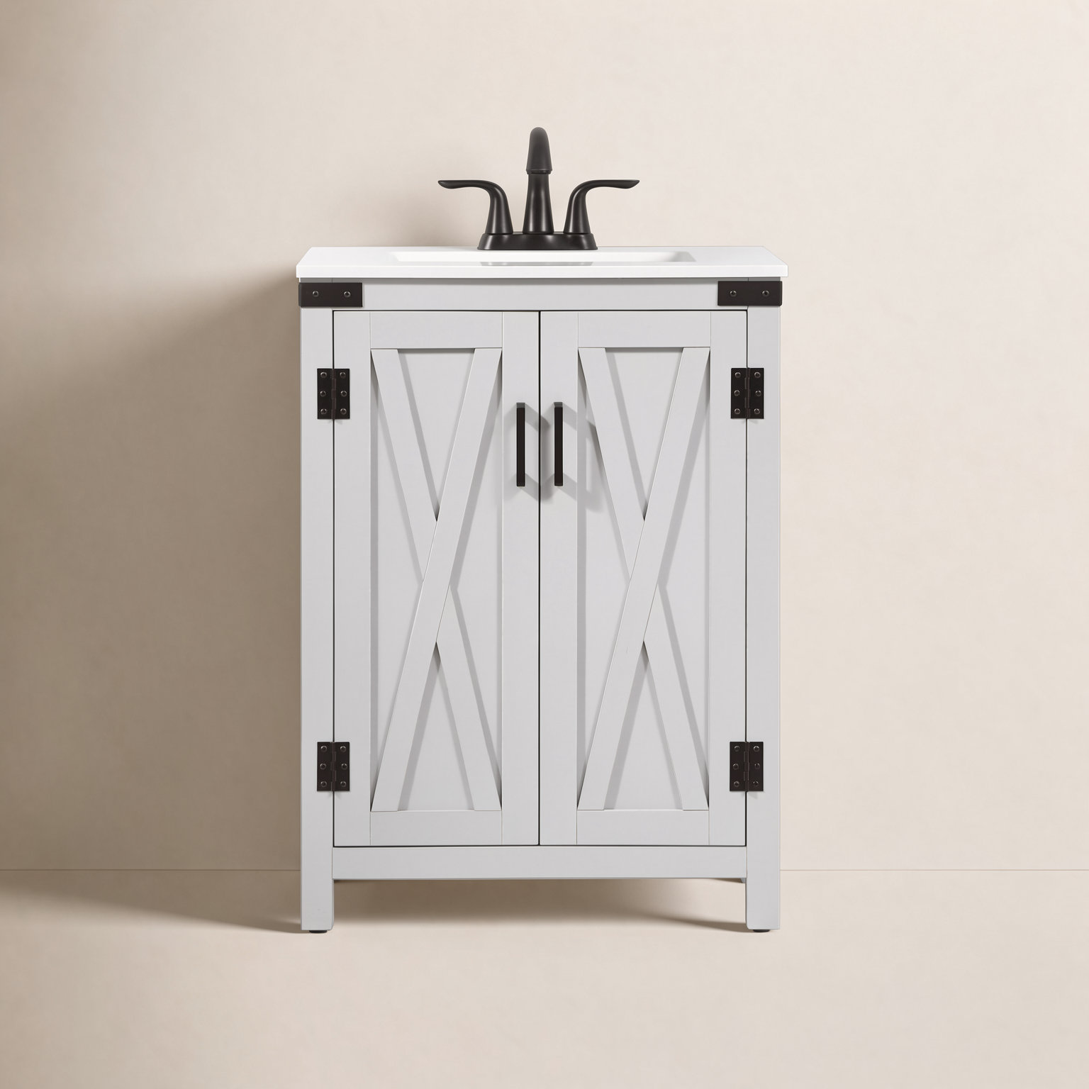 Slayton 24'' Single Bathroom Vanity, Gray