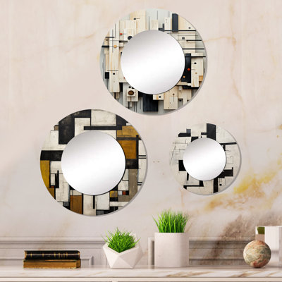 Miroir mural élisabéthain en aluminium
