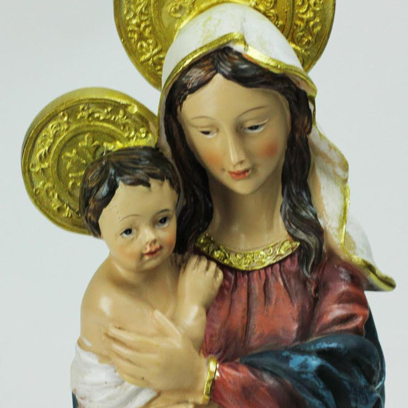 Dessus de table de crèche de Noël 12 "Virgin Mary avec bébé Jésus