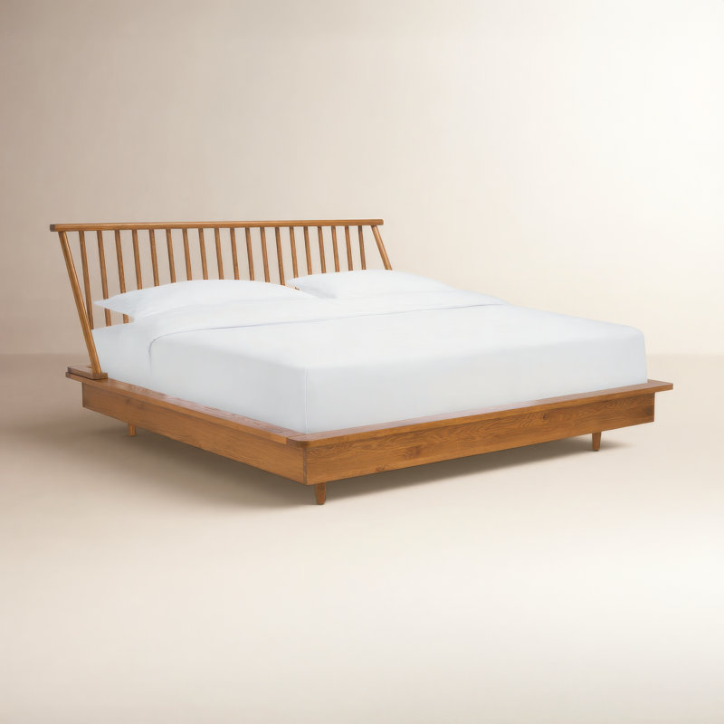 Lit standard en bois massif Thalia, Très grand