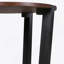 Table d'appoint en bois massif ACACIA, brun et noir