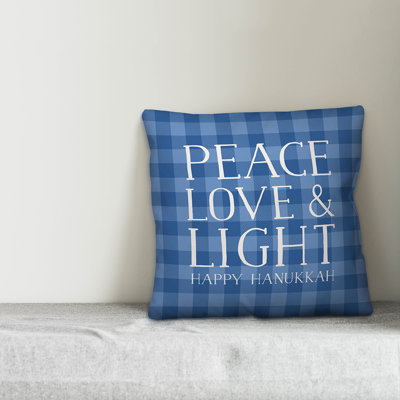  Peace Love Light Throw Pillow Cover
