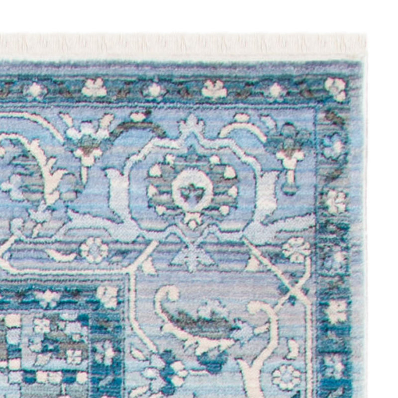 Tapis oriental bleu Pluto, Tapis de couloir 2 pi 2 po x 8 pi