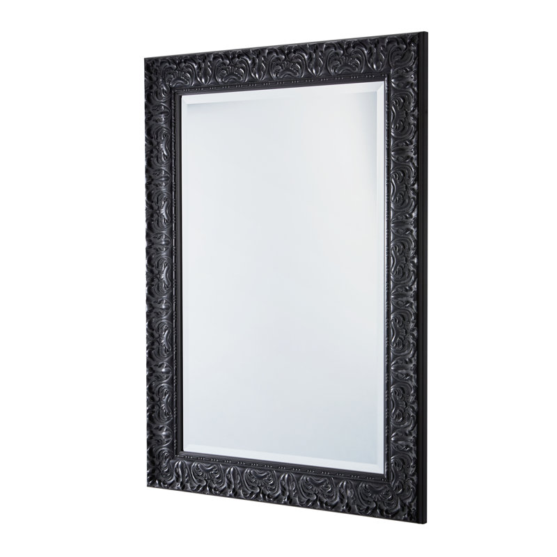 Rectangle Mirror, Black, 77 cm H x 62 cm W