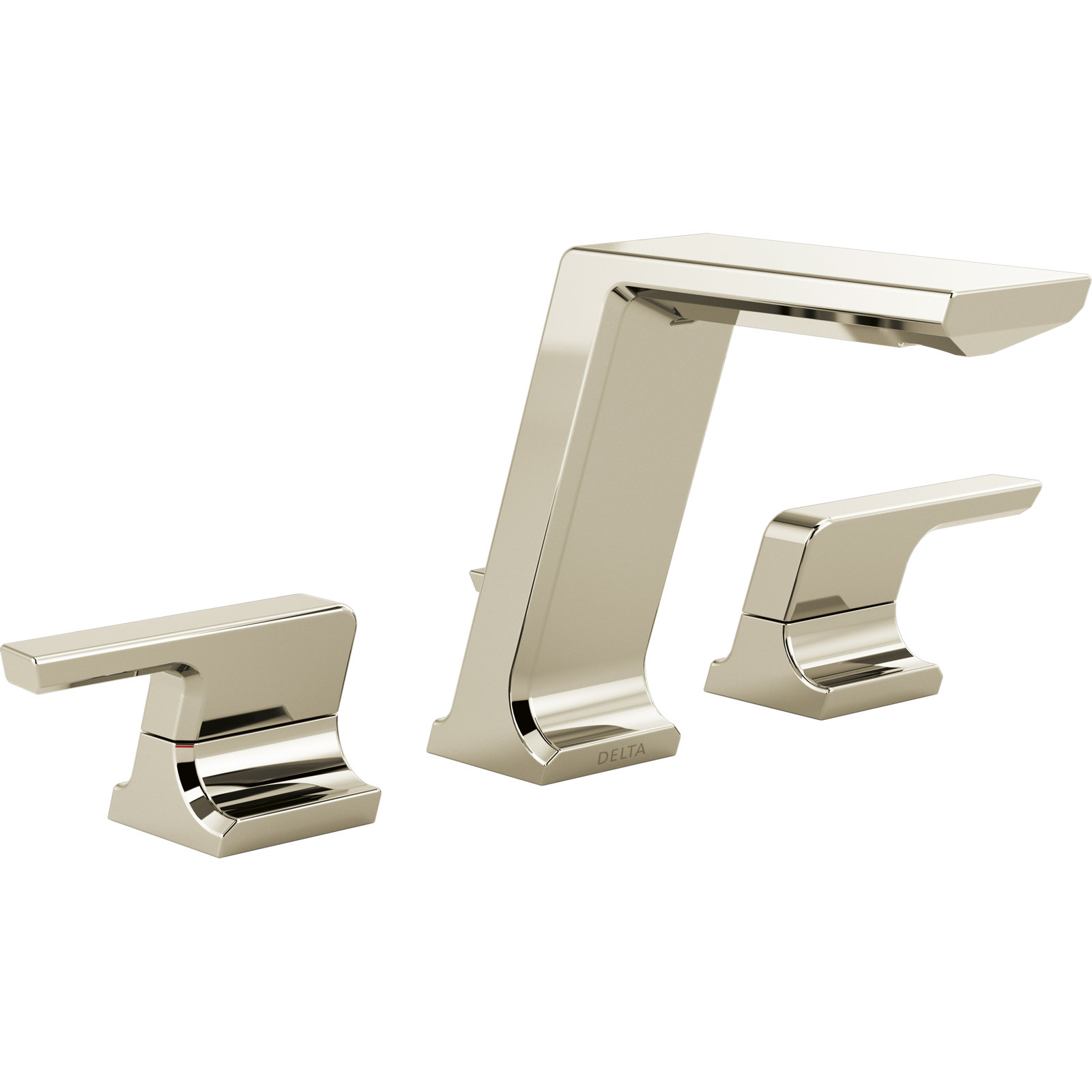 Pivotal Widespread Bathroom Faucet with Drain Assembly, Lumicoat Polished Nickel