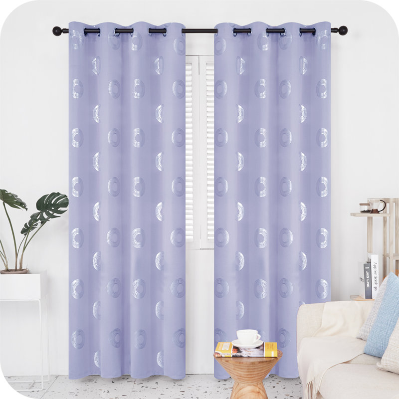 Queanna Blackout Curtain Pair, 55cm Width x 229cm Drop