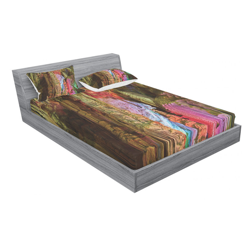 Microfiber Sheet Set, Queen Sheet Set with Fitted Sheet