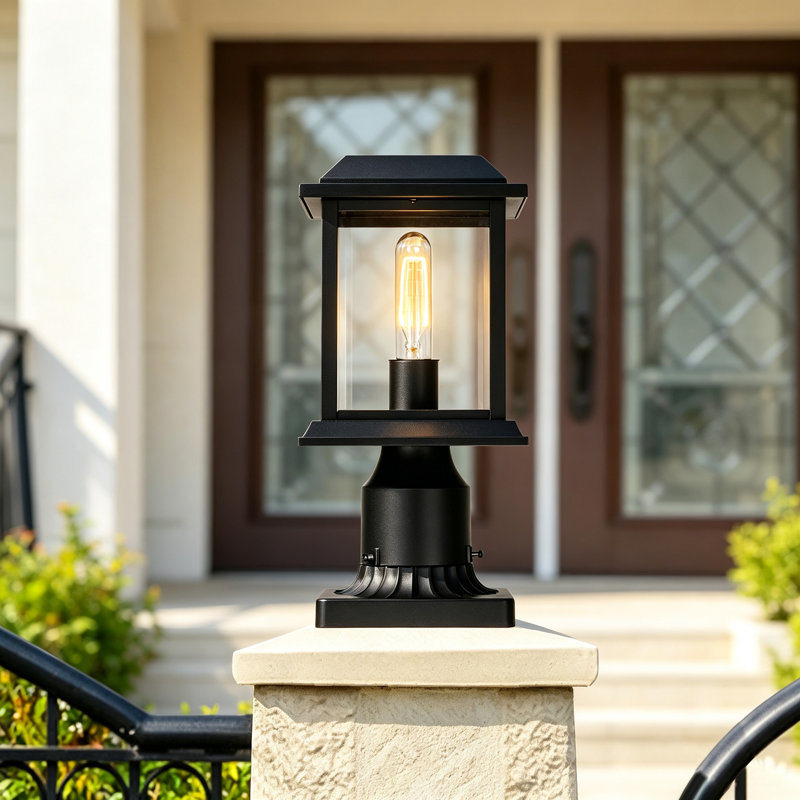 Tête de lanterne d'extérieur 1 lumière Kinder pour allée, porche et jardin