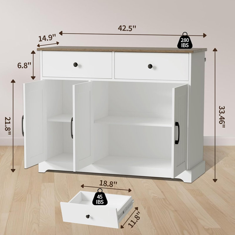 Buffet 42,5 po Modern Farmhouse