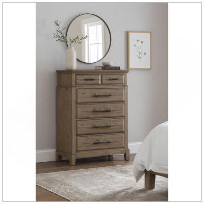 Commode 6 tiroirs - Finition caramel