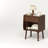 Nightstand With Drawer And Open Compartment, Solid Wood Legs-391831015