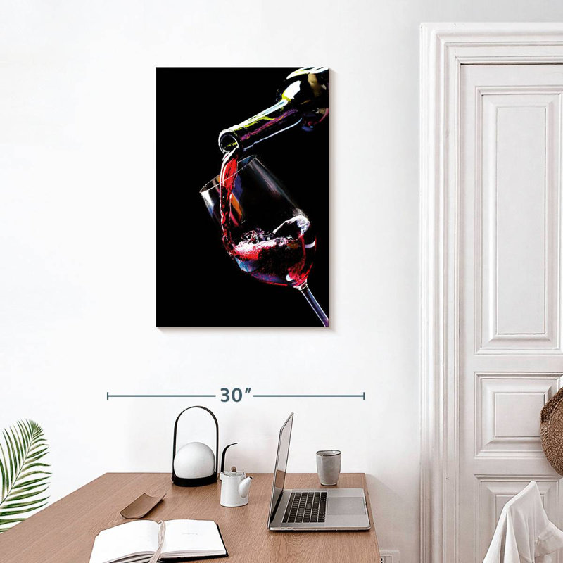 Yarlin Red Wine Stream, 30" H x 20" W