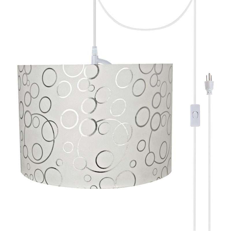 Luminaire suspendu tambour 2 lumières unique Swiger