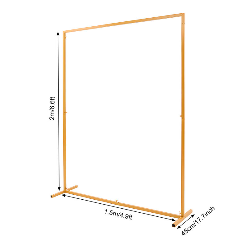 Support de décoration de mariage 4,9 pi x 6,6 pi