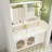 Light luxury simple cream style bathroom cabinet