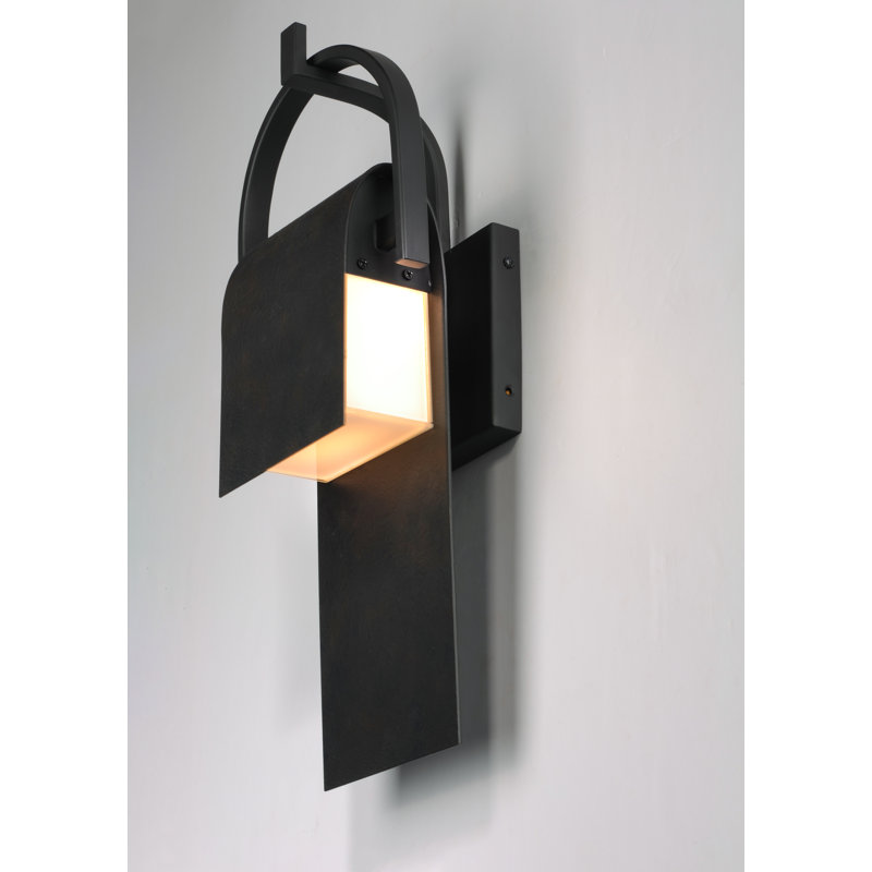 Applique murale d'extérieur à DEL Wahkon, H 19,5 po x l 8 po x P 5,75 po
