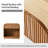 Melisa Cassella Modern 28"W 1-Drawer Fluted End Table Simple Assemblly with Charging Station and Solid Wood Legs Set of 2-1501425356