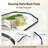 Aremi Contemporary Scalloped Arch Top Bathroom Vanity Mirror | Stainless Steel Frame-358908450-398741991