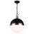 Peron 1 - Light Black/Brushed Nickel Single Pendant-532105684