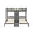 Twin Over Twin & Twin Bunk Bed With Staircase And Drawer-524585249