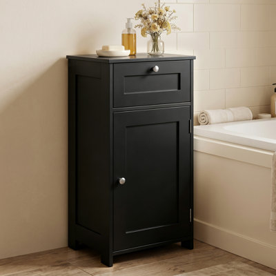 Floor Storage Cabinet Bathroom Organizer Cupboard Drawer Shelf Bath Towel