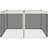 Outsunny Replacement Mesh Sidewall Netting For Patio Gazebos And Canopy Tents With Zippers (Sidewall Only)-113826968