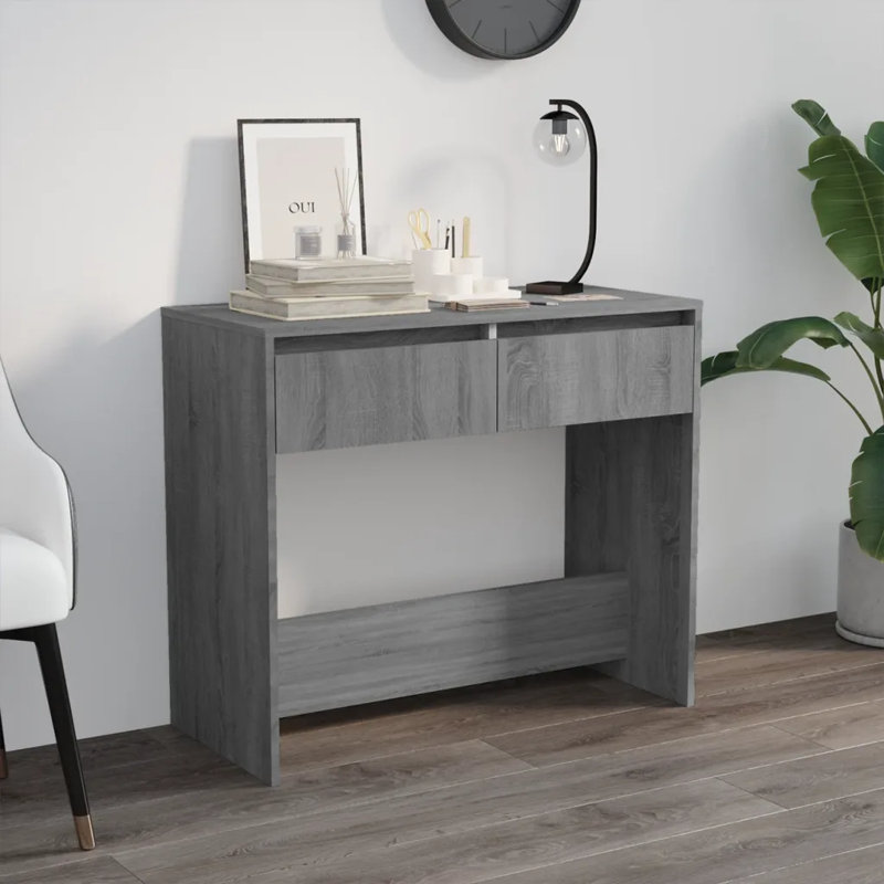 Isaish Console Table, 76.5cm H x 89cm W x 41cm D, Grey Sonoma