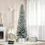 Arbre de Noël artificiel enneigé 7,5 pi de hauteur avec des branches réalistes et 738 pointes, parfait pour créer un pays des merveilles hivernal