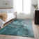 Premium Machine Washable Cerrito AMF524 Teal Rug