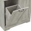 Armoire de rangement pour salle de bain avec portes et tiroirs, panier à linge inclinable, plusieurs espaces de rangement, style autoportant, tablette ouverte, tablette réglable-249044707