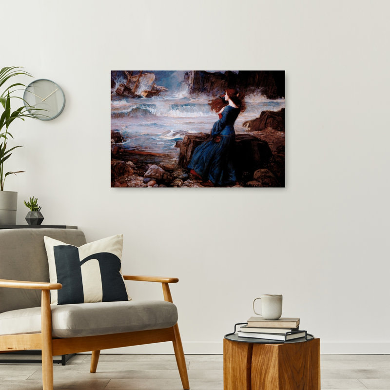 Miranda, la tempête, orchidée abstraite classique, impression d'art mural, H 24 po x l 36 po