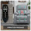 Fauteuil inclinable électrique, fauteuil inclinable avec massage par vibration, chauffant, télécommande