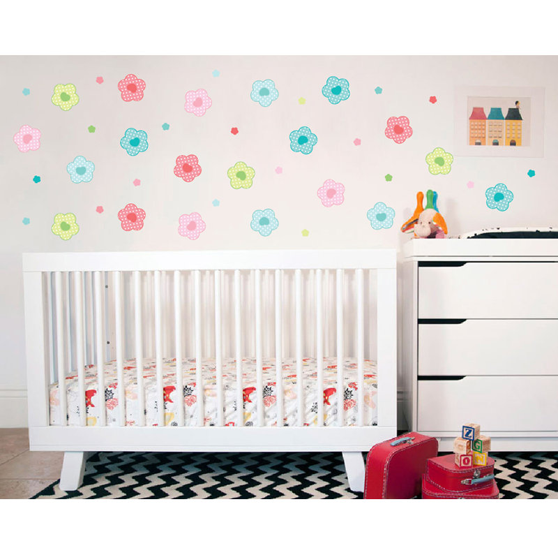 Plants & Flowers Non-Wall Damaging Wall Decal, Scheme B